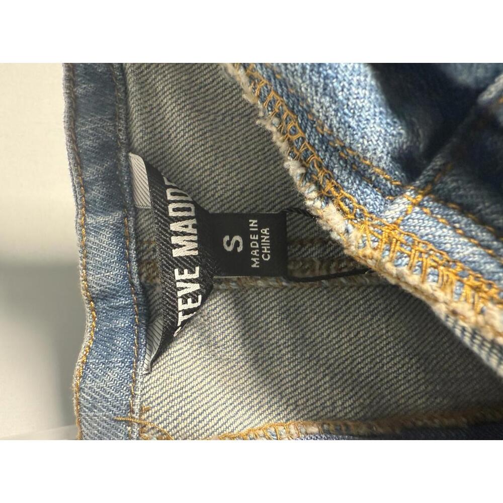 NWT Steve Madden Denim Strapless Midi Dress Size S - Picture 4 of 5